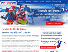 Tablet Screenshot of intersport-larosiere.com